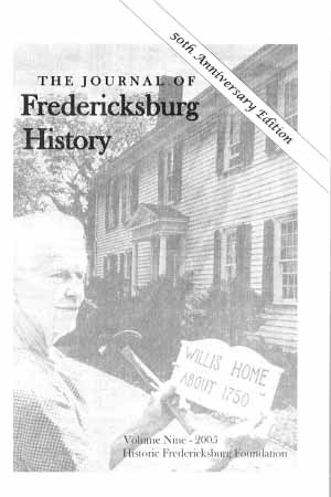 The Journal of Fredericksburg History, V9