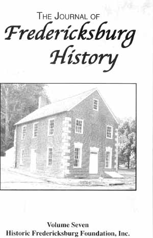 an image of The Journal of Fredericksburg History, V7