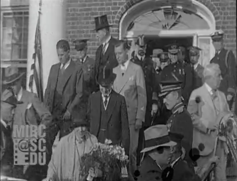Click image to view film footage of the President Calvin Coolidge's visit to Smithfield and downtown Fredericksburg in 1928.